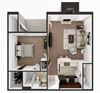 one bedroom apartment floor plan
